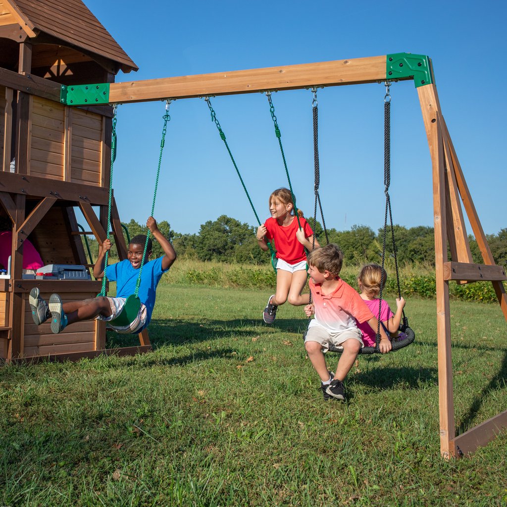 drewniany zestaw huśtawkowy Cedar Cove